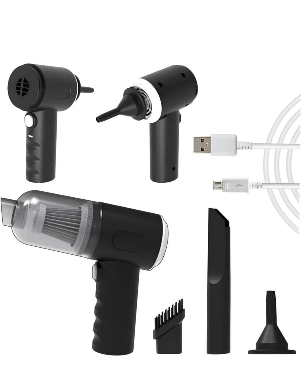 Portable Air Duster Wireless Car Vacuum Suction Cleaner