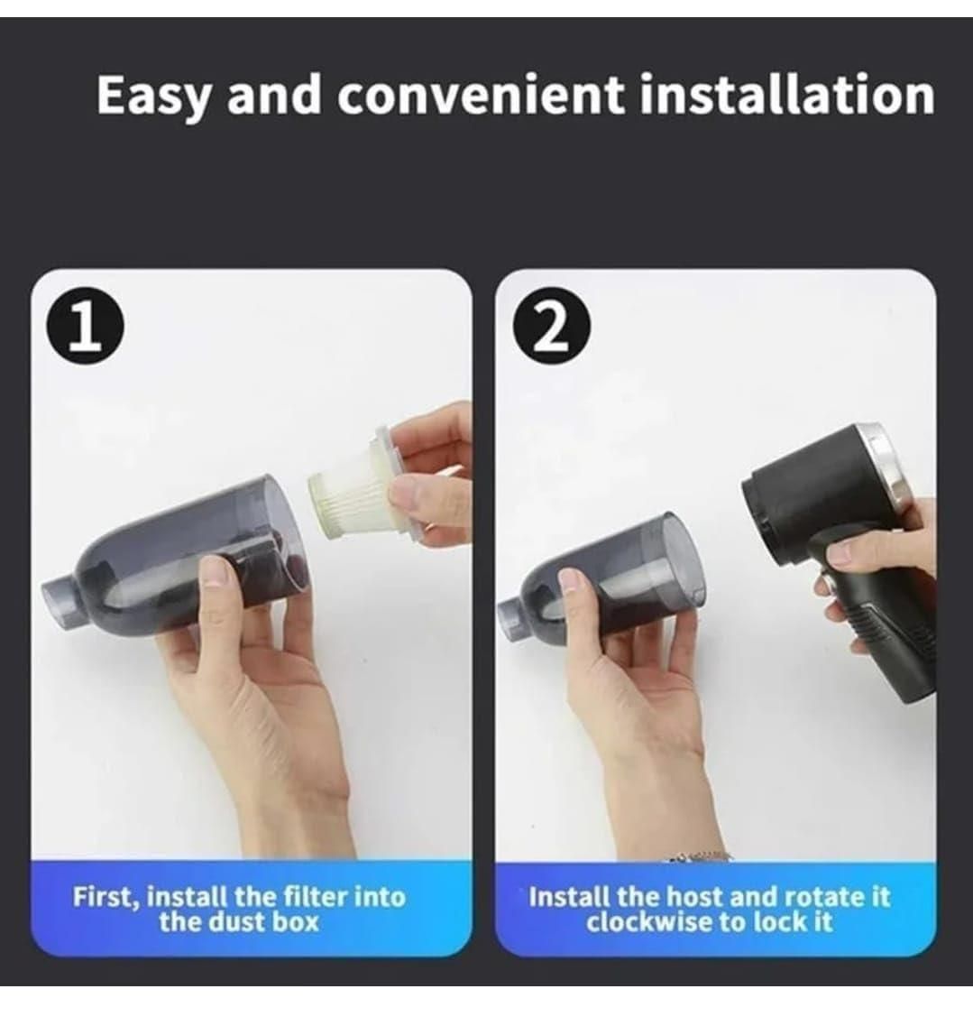 Portable Air Duster Wireless Car Vacuum Suction Cleaner